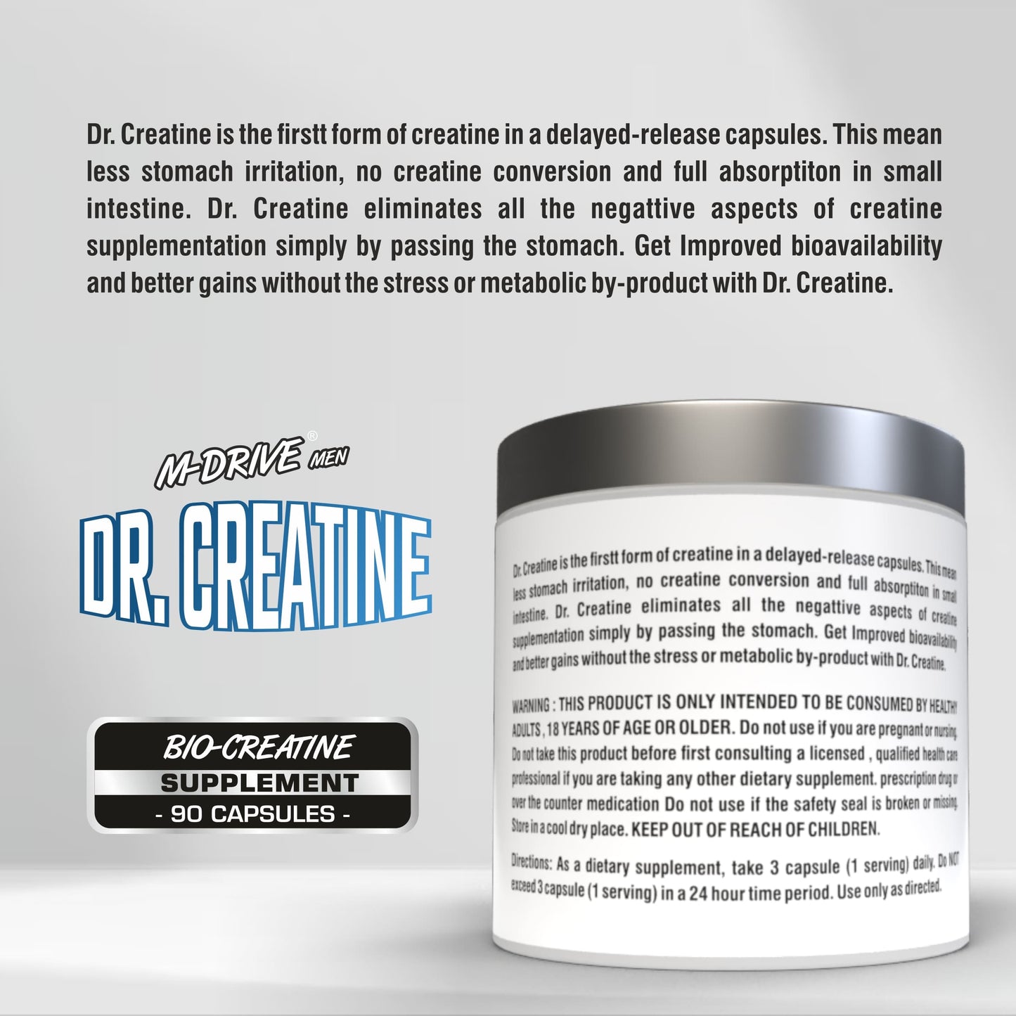 MDM Dr. Creatine 90 Capsules - MDRIVEMEN