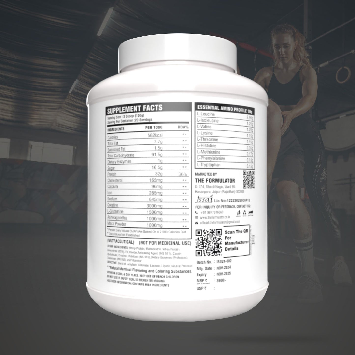 TF Dirty Bulk Weight Gainer | 32g Protein | 91.5g Carb | 3 kg