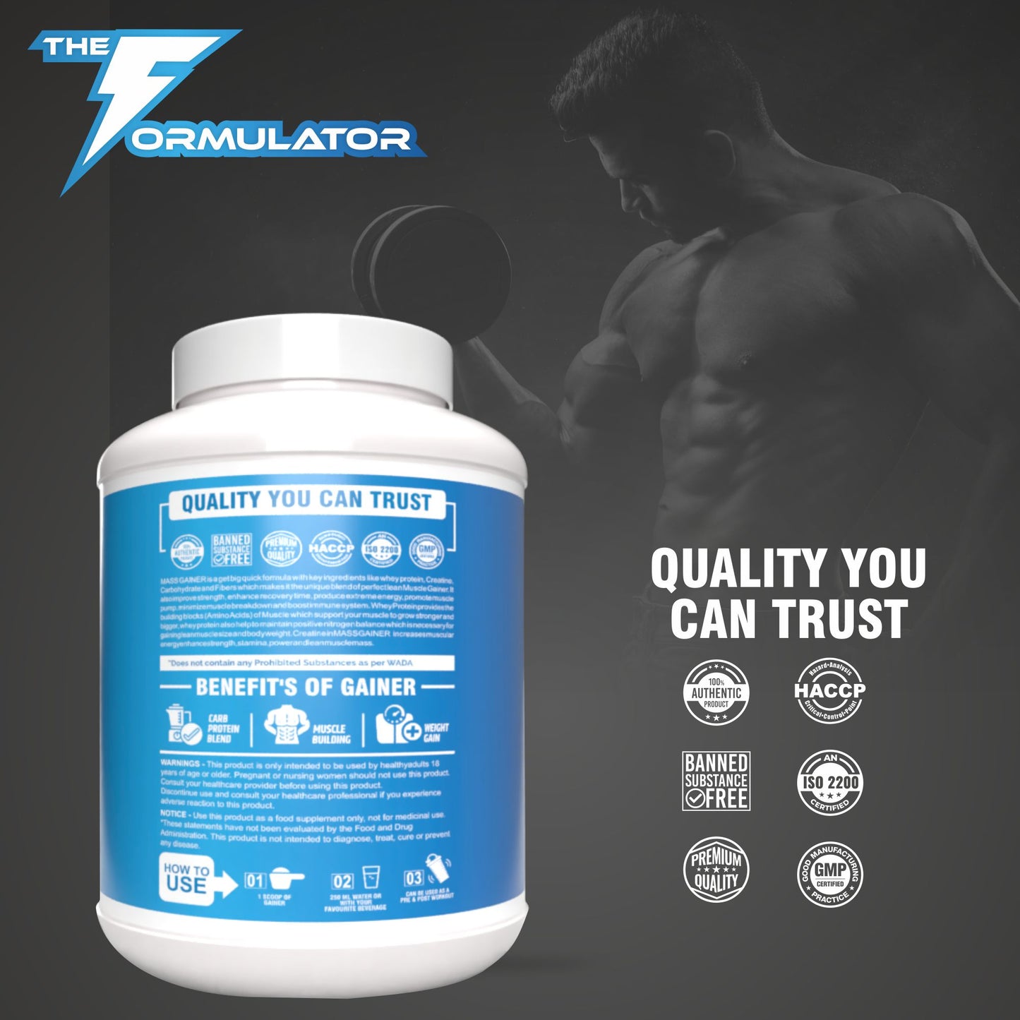 TF Dirty Bulk Weight Gainer | 32g Protein | 91.5g Carb | 3 kg