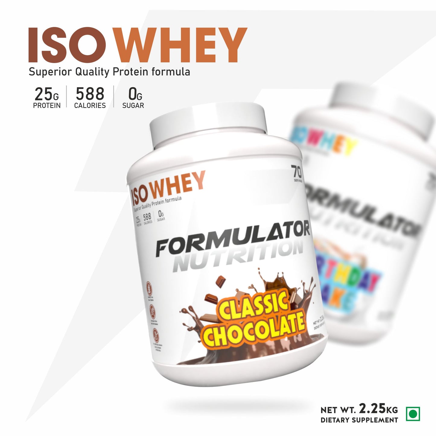 TF ISO WHEY | 25g Protein | 0g Sugar | 70 Serving