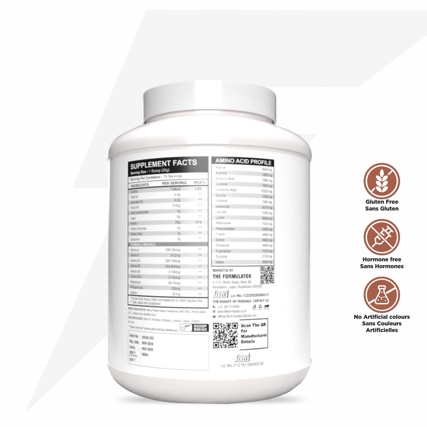 TF ISO WHEY | 25g Protein | 0g Sugar | 70 Serving