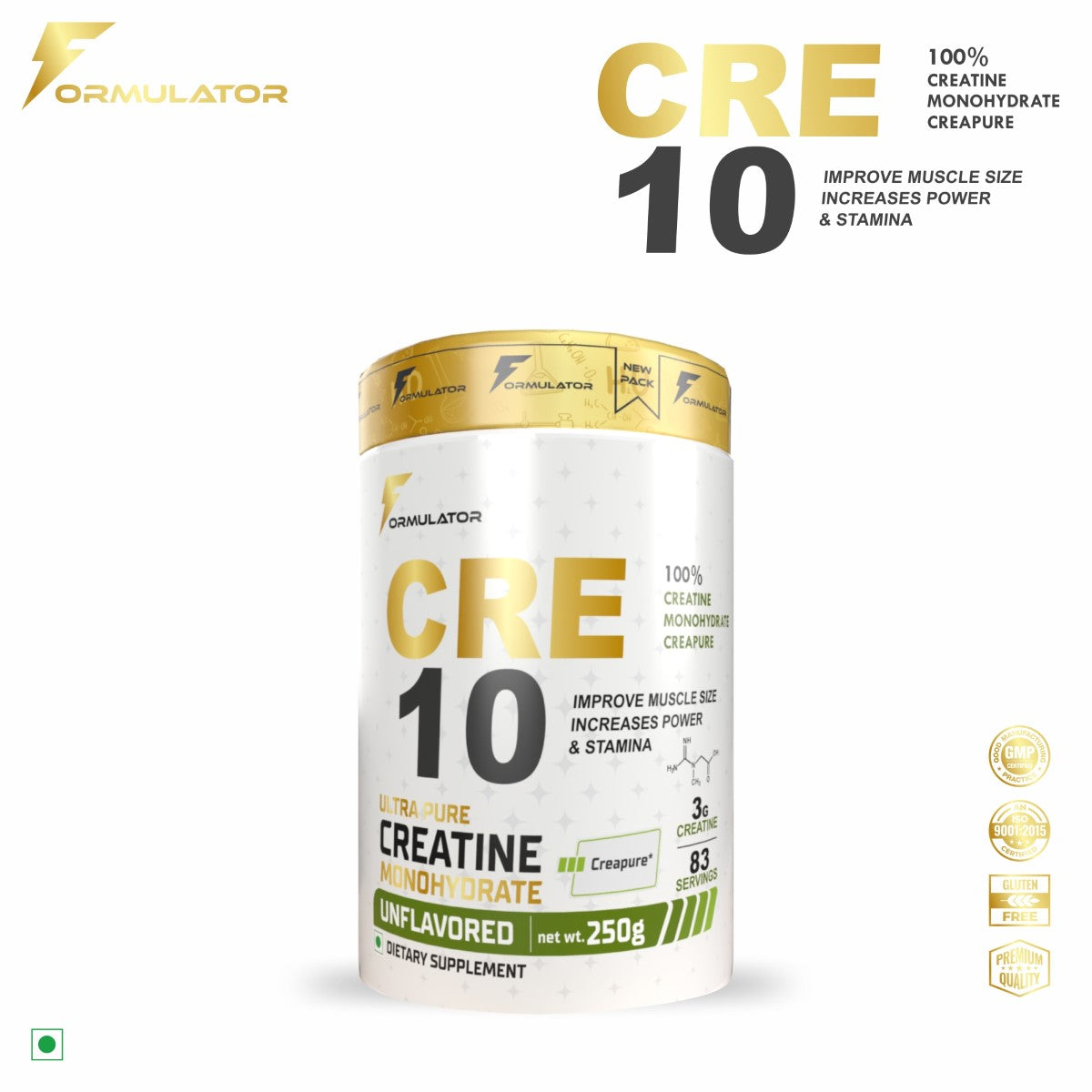 CREA10 MONOHYDERATE 250 GM - MDRIVEMEN