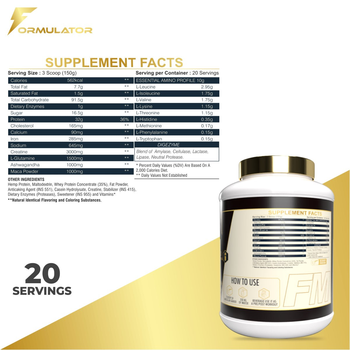 Muscular Mass Gainer - MDRIVEMEN