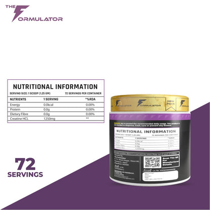 Creatine HCL 90g - MDRIVEMEN