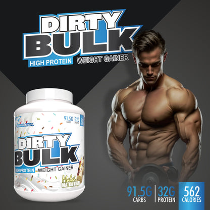TF Dirty Bulk Weight Gainer | 32g Protein | 91.5g Carb | 3 kg