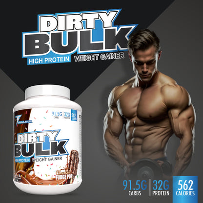 TF Dirty Bulk Weight Gainer | 32g Protein | 91.5g Carb | 3 kg
