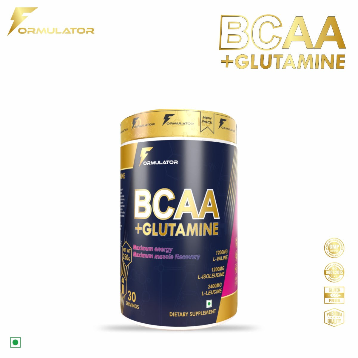 BCAA + GLUTAMINE 250 GM - MDRIVEMEN